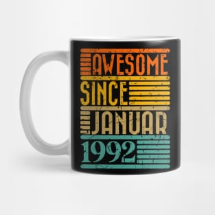 Awesome Since January 1992 32 Years Old 32th Birthday Mug